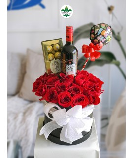 Caja decorada De Rosas